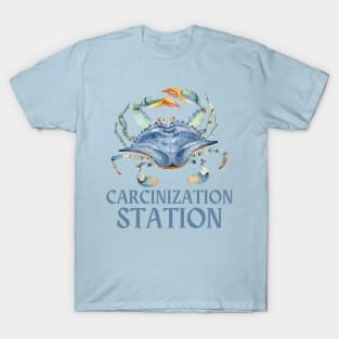 Carcinization Station Crab - Biology Meme T-Shirt